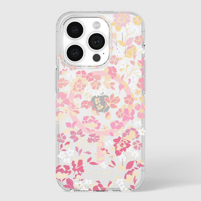 KATESPADE KATESPADE iPhone 15 Pro KSNY Protective Hardshell MagSafe対応 - Flowerbed Pink Ombre KS052510 KS052510