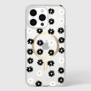 KATESPADE iPhone 15 Pro Max KSNY Protective Hardshell MagSafe対応 - Daisy Chain/Black White KS052630
