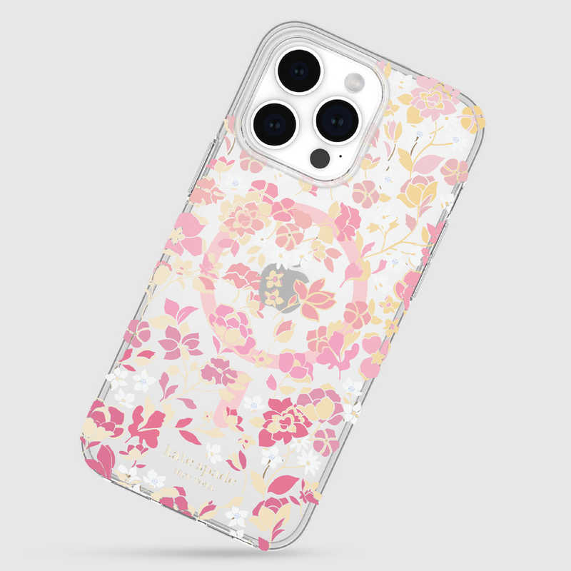 KATESPADE KATESPADE iPhone 15 Pro Max KSNY Protective Hardshell MagSafe対応 - Flowerbed Pink Ombre KS052642 KS052642