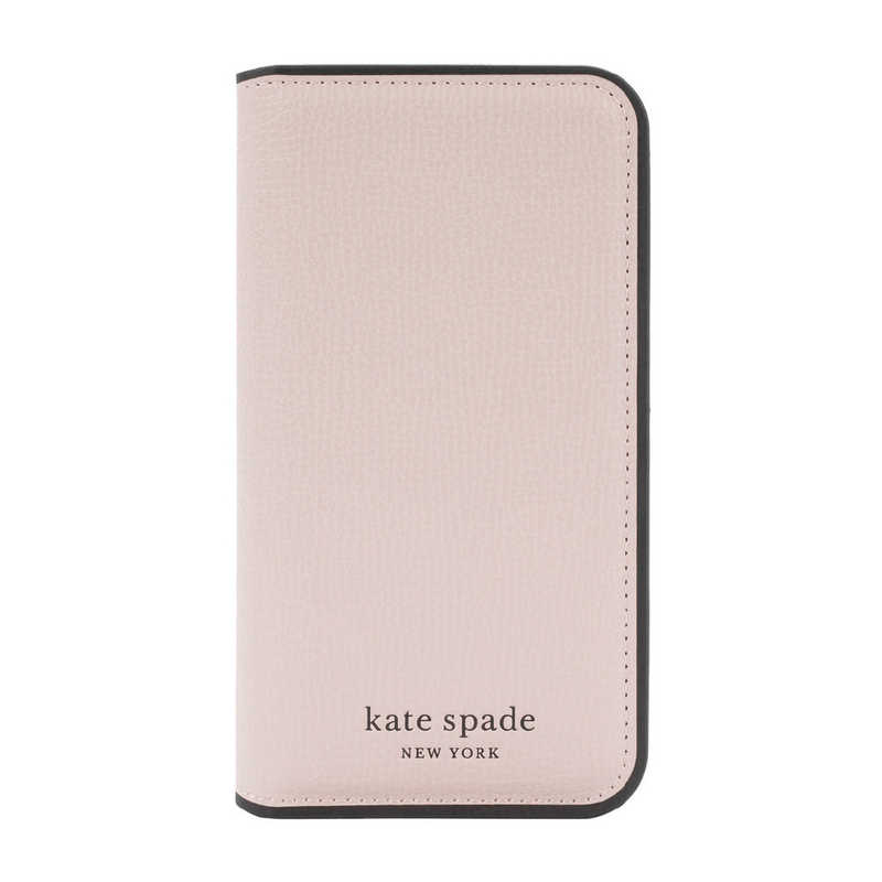 KATESPADE KATESPADE iPhone 15 KSNY Folio Case - Pale Vellum/Black KS05246004 KS05246004
