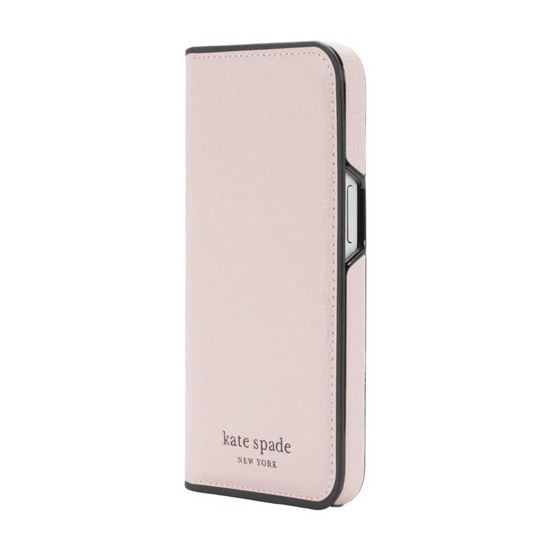 KATESPADE KATESPADE iPhone 15 KSNY Folio Case - Pale Vellum/Black KS05246004 KS05246004
