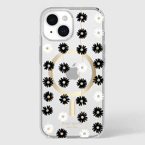 KATESPADE iPhone 15 KSNY Protective Hardshell MagSafe対応 - Daisy Chain/Black White KS05243204