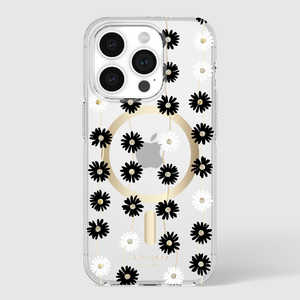 KATESPADE iPhone 15 Pro KSNY Protective Hardshell MagSafe対応 - Daisy Chain/Black White KS05249804