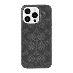 COACH iPhone 16 Pro Coach Slim Wrap Case - Signature Charcoal CH054096