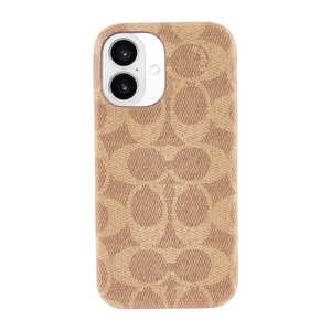 COACH iPhone 16 Coach Slim Wrap Case - Signature Tan CH054102