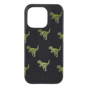 COACH iPhone 16 Pro Coach Leather Slim Wrap Case - Repeat Rexy/Black/Green CH054128