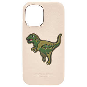 COACH iPhone 16 Coach Leather Slim Wrap Case - Ivory Rexy/Pebbled Leather CH054134