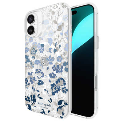 国内発送 kate spade☆キラキラ タチアオイ 花 iPhone 16 対応 KATESPADE iPhone 16 Plus Kate Spade Protective - Gems