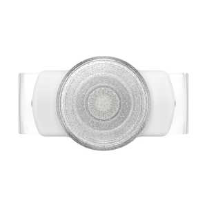 POPSOCKETS Slide Stretch Clear Glitter Silver White with SQUARE Edges (四角い角) 806134 POPSOCKETS Slide Stretch Clear Glitter Silver White with SQUARE Edges (四角い角) 806134