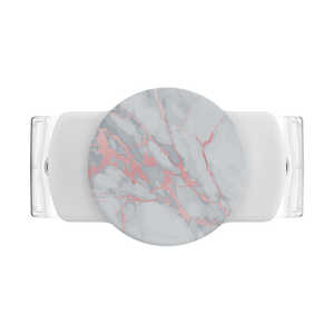 POPSOCKETS Slide Stretch Rose Gold Lutz Marble White with SQUARE Edges (四角い角) 806135 POPSOCKETS Slide Stretch Rose Gold Lutz Marble White with SQUARE Edges (四角い角) 806135