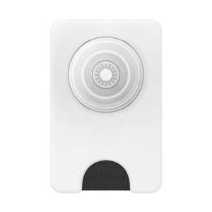 POPSOCKETS PopWallet＋MagSafe Solid Clear White (MagSafeケース対応) 806241