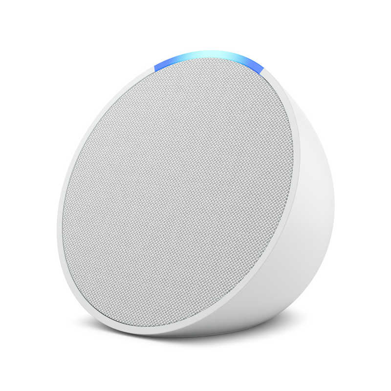 Amazon Amazon Echo Pop(エコーポップ) コンパクトスマートスピーカー with Alexa グレーシャーホワイト［Bluetooth対応 /Wi-Fi対応］ B09ZX764ZL B09ZX764ZL