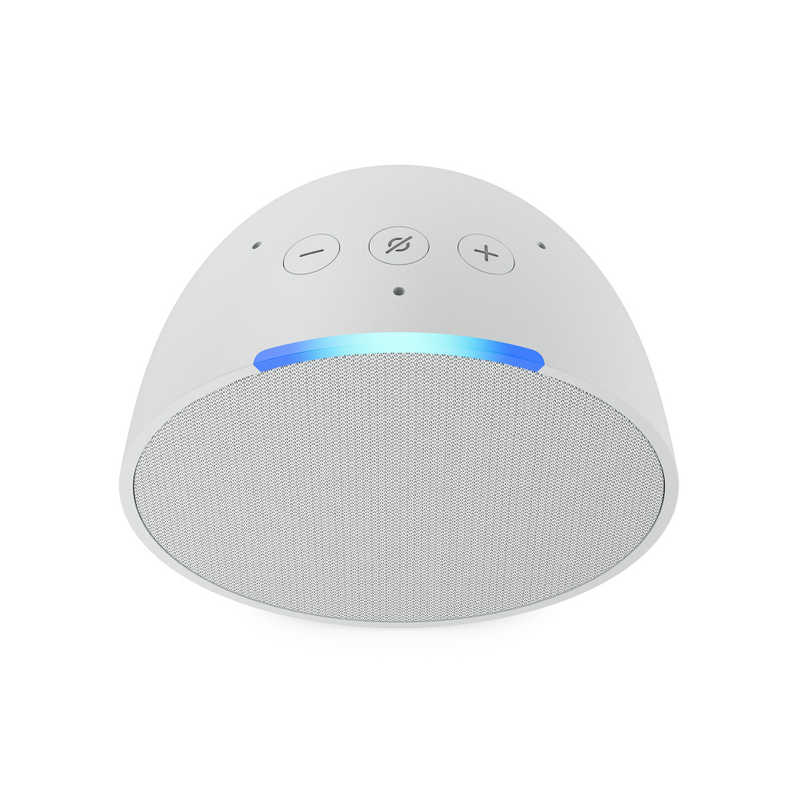 Amazon Amazon Echo Pop(エコーポップ) コンパクトスマートスピーカー with Alexa グレーシャーホワイト［Bluetooth対応 /Wi-Fi対応］ B09ZX764ZL B09ZX764ZL
