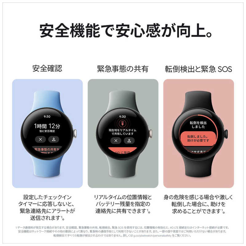 GOOGLE GOOGLE (Suica対応)スマートウォッチ GPS搭載 Google Pixel Watch 2 Polished Silver ケース GA05031-GB GA05031-GB