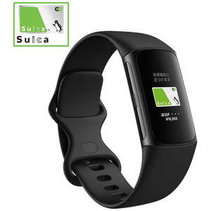 FITBIT (Suica対応)スマートウォッチ フィットネストラッカー Black Aluminum Case GA05183-AP