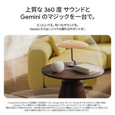 GOOGLE Google Home スピーカー ［Bluetooth対応 / Wi-Fi対応］ Hazel