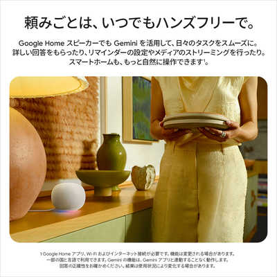 GOOGLE Google Home スピーカー ［Bluetooth対応 / Wi-Fi対応］ Hazel