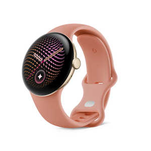 GOOGLE Google Pixel Watch 5(41 mm) �A���~�P�[�X �A�N�e�B�u �o���h(�� 2 ����) Wi-Fi Champagne Gold / Canyon GA10902-US