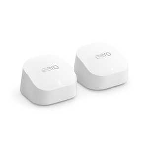 Amazon eero 6{ - bVwifi VXeAAX3000A1.0GbpsC[TlbgAőwifi͈280m2AڑfoCX75A2jbg mWi-Fi 6(ax)n zCg B0