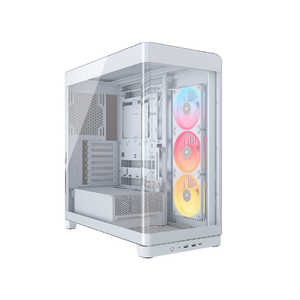 RZA CORSAIR FRAME 4500X LX-R RGB iCUE LINK Panoramic Glass Mid-Tower White CC-9011317-WW