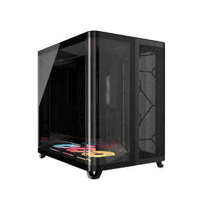コルセア CORSAIR AIR 5400 LX-R iCUE LINK Tempered Glass Mid-Tower Black CC-9011320-WW