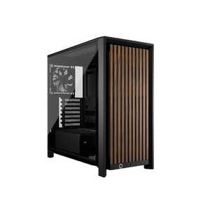 �R���Z�A CORSAIR FRAME 4000D WOOD RS Modular Mid-TowerBlack �� Walnut CC-9011340-WW