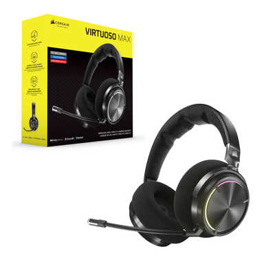 ヘッドホン Corsair VIRTUOSO MAX Wireless / Silver CORSAIR VIRTUOSO MAX Wireless Gaming Headset for PC, Mac