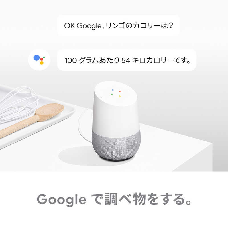 GOOGLE GOOGLE スマートスピーカー Google Home [Wi-Fi対応] GA3A00538A16 GA3A00538A16
