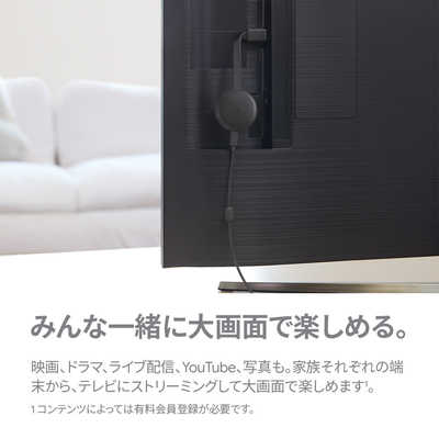 GOOGLE Chromecast (クロームキャスト)チャコール GA00439-JP の通販