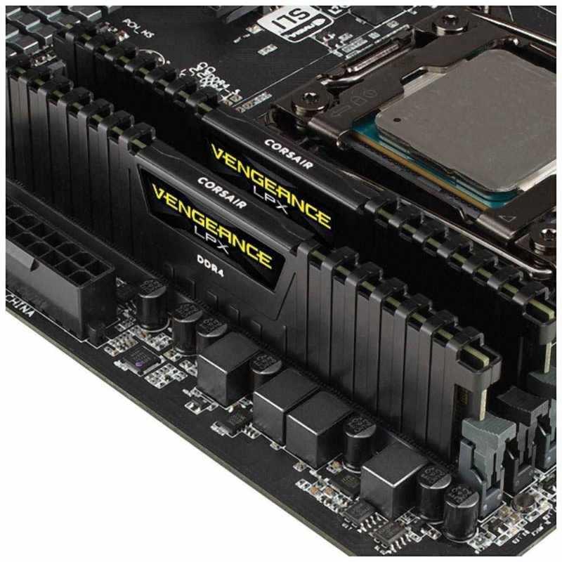コルセア　CORSAIR コルセア　CORSAIR 増設用メモリ DDR4-2666 288Pin DIMM（8GB×2枚）CORSAIR Vengeance LPX Series ブラック｢バルク品｣ CMK16GX4M2A2666C16 CMK16GX4M2A2666C16