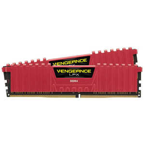 コルセア　CORSAIR 増設用メモリ Vengeance LPXシリーズ レッド[DIMM DDR4 /8GB /2枚] CMK16GX4M2A2666C16R
