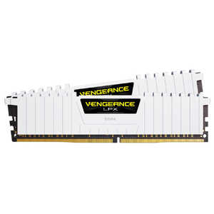 CORSAIR 増設メモリ VENGEANCE LPX ホワイト [DIMM DDR4 /8GB /2枚] CMK16GX4M2D3000C16W