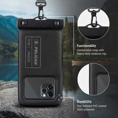 Pelican Waterproof IP68 防水ポーチ スマホ 6.5インチ