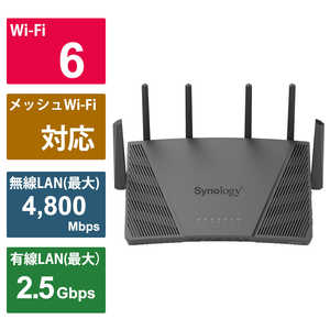 SYNOLOGY トライバンド Wi-Fi 6 ルーター  RT6600ax