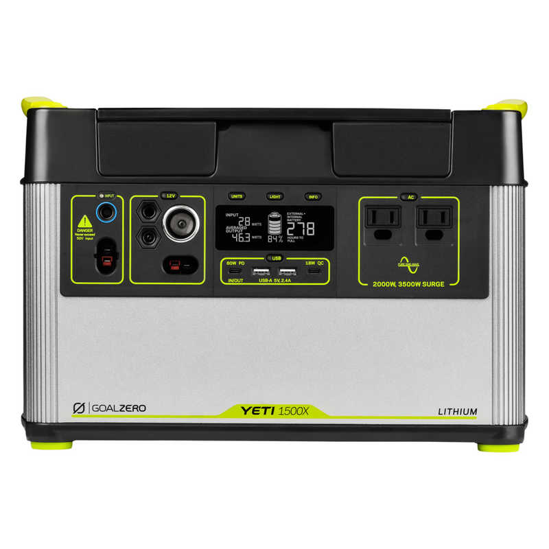 GOALZERO GOALZERO ポータブル電源 YETI 1500X 120V power station [1516Wh /ソーラーパネル(別売)]  36300 36300