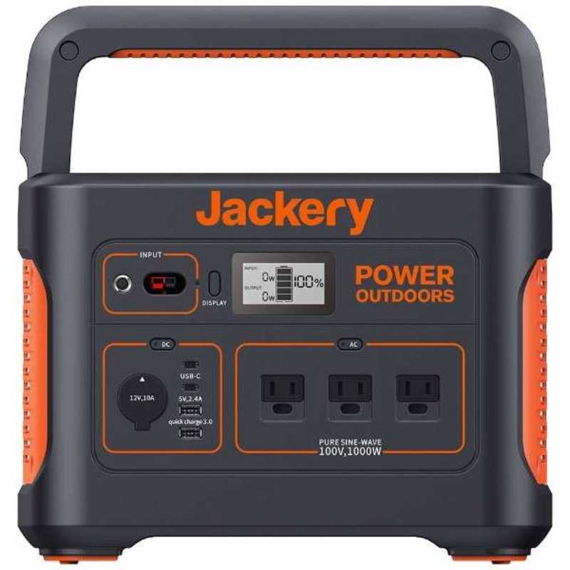 JACKERY JACKERY ポータブル電源 [1002Wh /8出力 /AC・DC充電・ソーラー(別売)] PTB101 PTB101