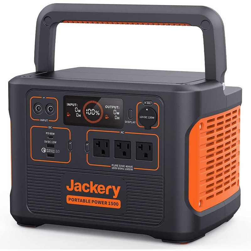 JACKERY JACKERY ポータブル電源 [1534Wh /7出力 /AC・DC充電・ソーラー(別売)]  PTB152 PTB152
