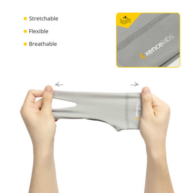 XENCELABS XENCELABS グローブ 二本指ドローインググローブ ラージ(グレー) ACG12-L-G ACG12-L-G