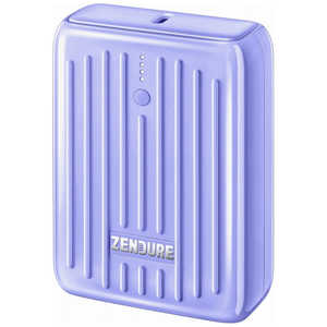 ZENDURE ZENDURE SUPER Mini モバイルバッテリー パープル 10000mAh /USB Power Delivery対応 /2ポート /充電タイプ ZDSM10PDPU