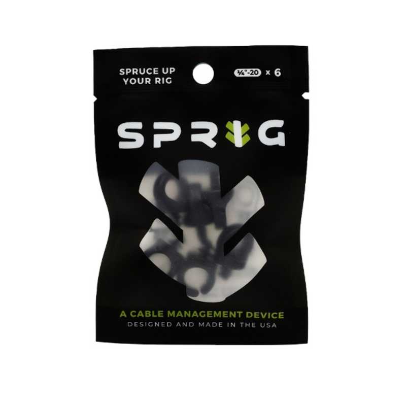 SPRIG SPRIG スプリッグ 1/4-20 （6個入）(ブラック) S6PK1420BK S6PK1420BK
