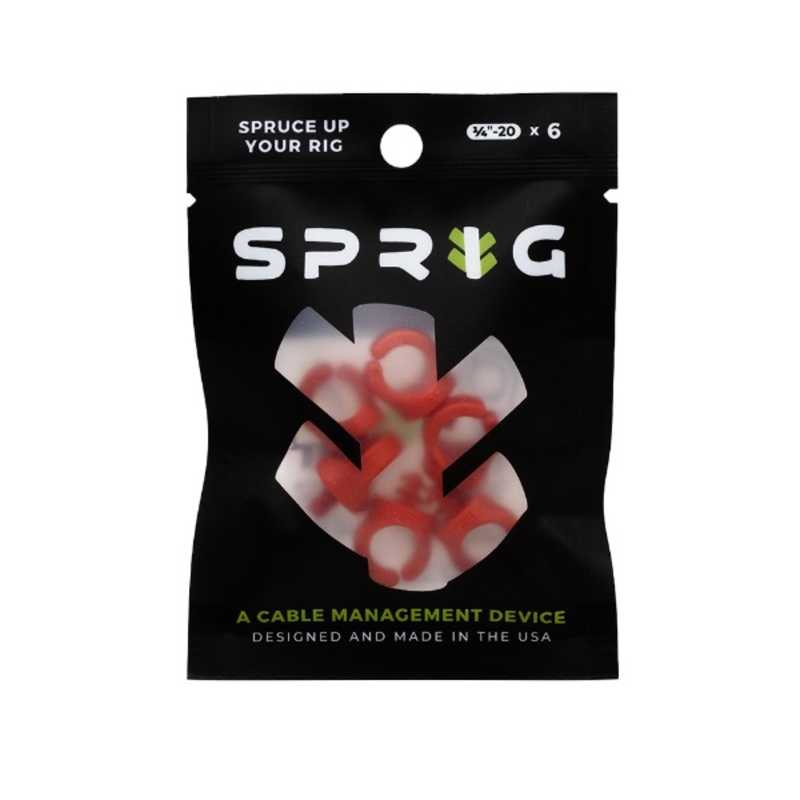 SPRIG SPRIG スプリッグ 1/4-20 （6個入）(レッド) S6PK1420R S6PK1420R