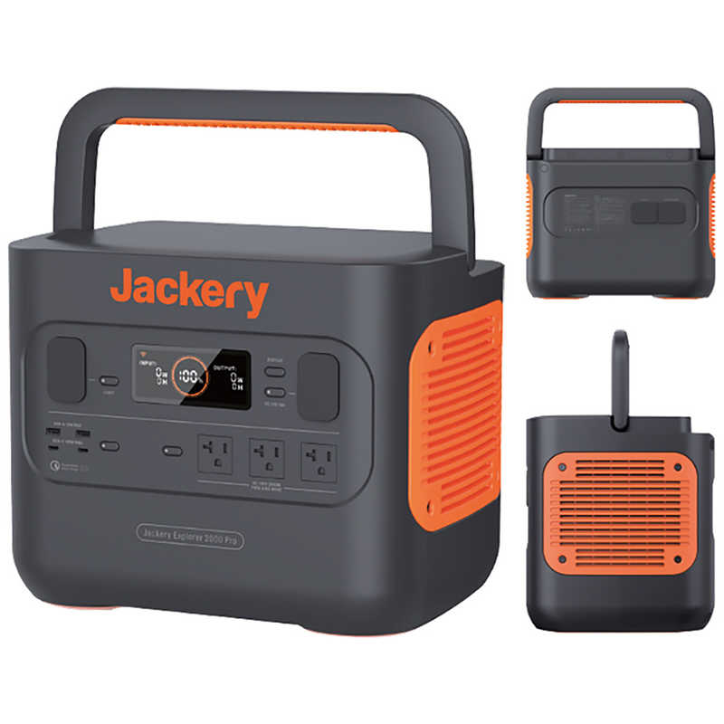 JACKERY JACKERY ポータブル電源 2000 Pro [2160Wh /8出力 /AC・DC充電・ソーラー(別売)] JE2000A JE2000A