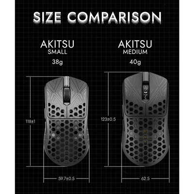 ARBITERSTUDIO AKITSU MEDIUM 40g Carbon Fiber 8K ゲーミングマウス