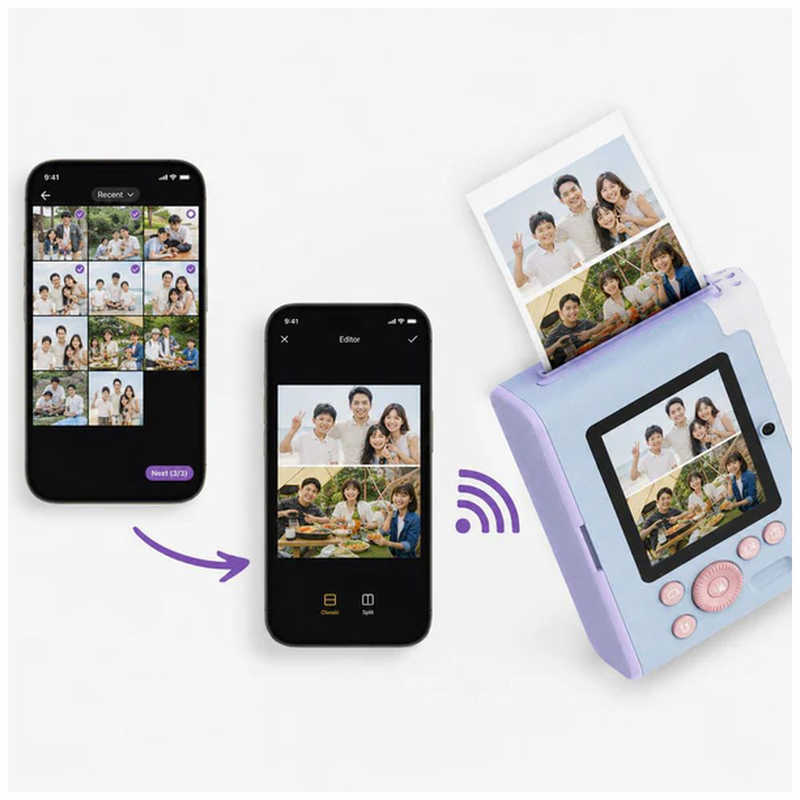 MYFIRSTJAPAN MYFIRSTJAPAN マイファースト myFirst ［マイファーストカメラ Insta LUX］ コットンキャンディー FC2801SA-CC01 FC2801SA-CC01