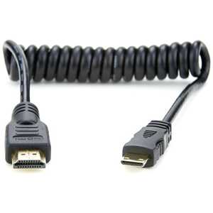 アトモス 1 X Coiled Mini HDMI to Full HDMIケーブル(30cm) ATOMCAB008 アトモス 1 X Coiled Mini HDMI to Full HDMIケーブル(30cm) ATOMCAB008