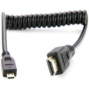 アトモス コイルドマイクロHDMI to フルHDMIケーブル(30cm) ATOMCAB015 アトモス コイルドマイクロHDMI to フルHDMIケーブル(30cm) ATOMCAB015