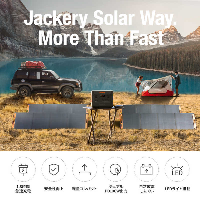 JACKERY JACKERY ポータブル電源 1000 Pro [1002Wh/8出力 /ソーラーパネル(別売)]  JE1000B JE1000B