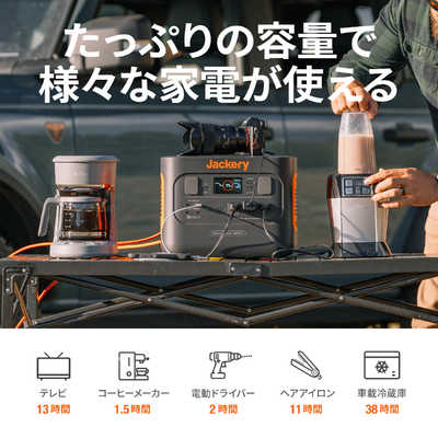 JACKERY ポータブル電源 1000 Pro [1002Wh/8出力 /ソーラーパネル(別売