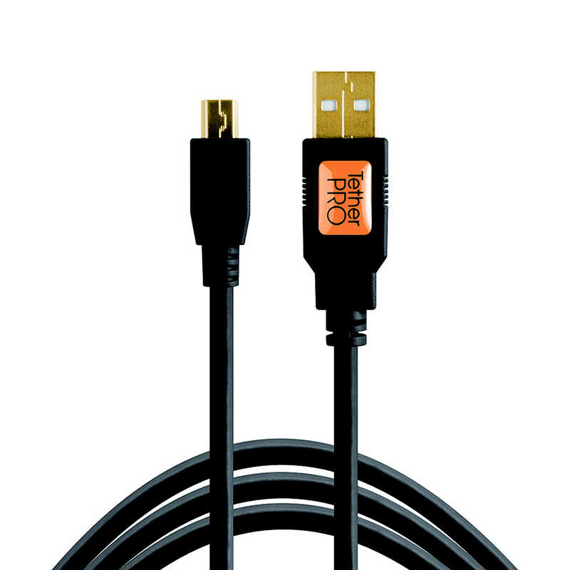 テザーツールズ テザーツールズ TetherPro USB 2.0 male to Mini-B 5 pin 15 BLK CU5450 CU5450