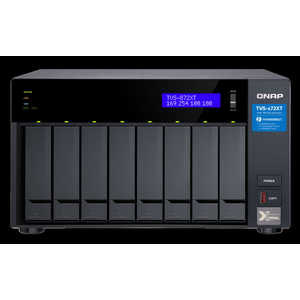 QNAP NAS 10GbE Thunderbolt3 M.2 PCIe NVMe SSDスロット(8ベイ) TVS-872XT